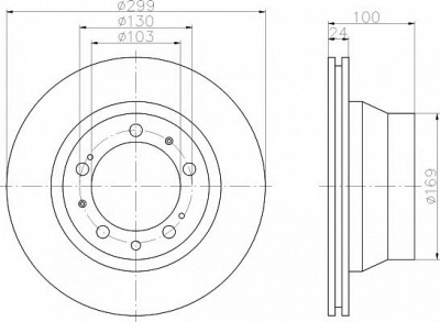 HELLA PAGID 8dd355102321 -  Тормозной диск